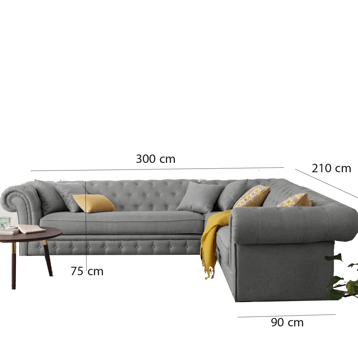 ركنة كابتونيه 210×300 سم - ألوان متعددة   - WS16 - Image 2