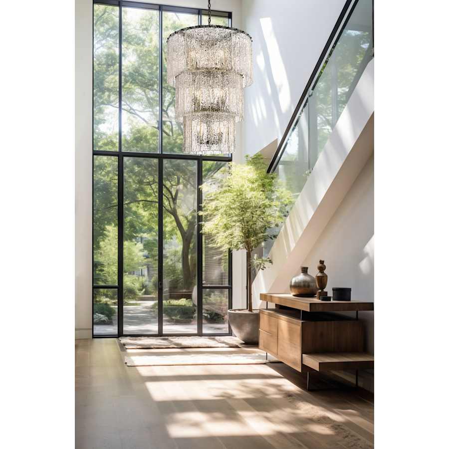 Z-Lite Glacier 12 Light 28" Wide Waterfall Chandelier - Image 2