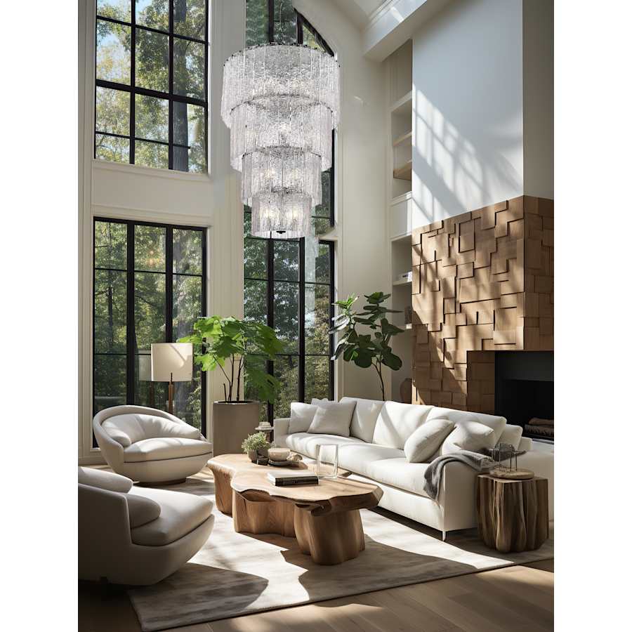 Z-Lite Glacier 18 Light 31" Wide Waterfall Chandelier - Image 2