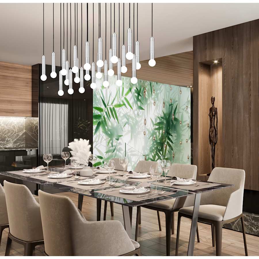 Z-Lite Stari 23 Light 54" Wide Linear Pendant - Image 2