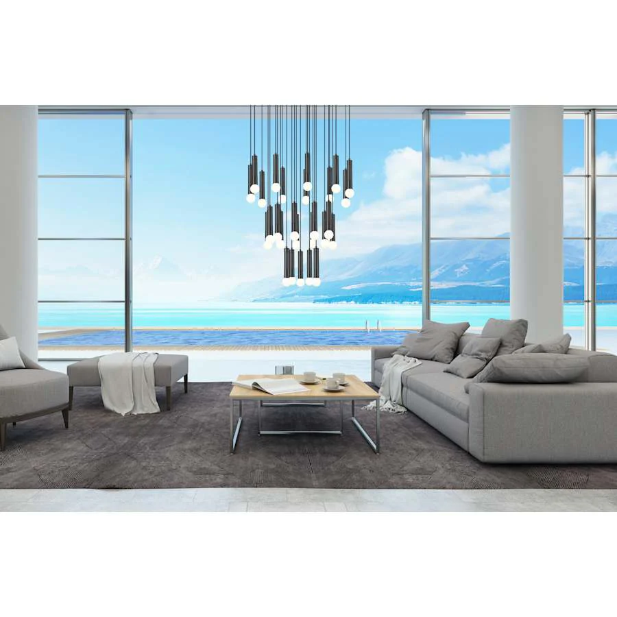 Z-Lite Stari 27 Light 36" Wide Multi Light Pendant - Image 3