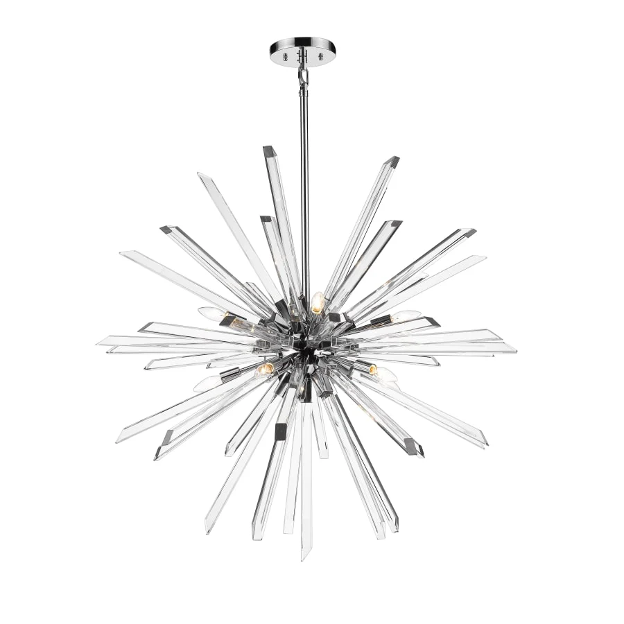 Z-Lite Burst 10 Light 42" Wide Crystal Sputnik Chandelier - Image 3