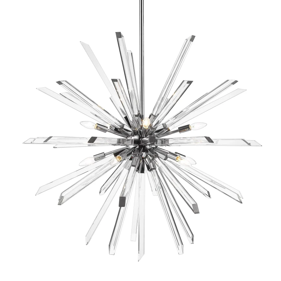 Z-Lite Burst 10 Light 42" Wide Crystal Sputnik Chandelier - Image 1