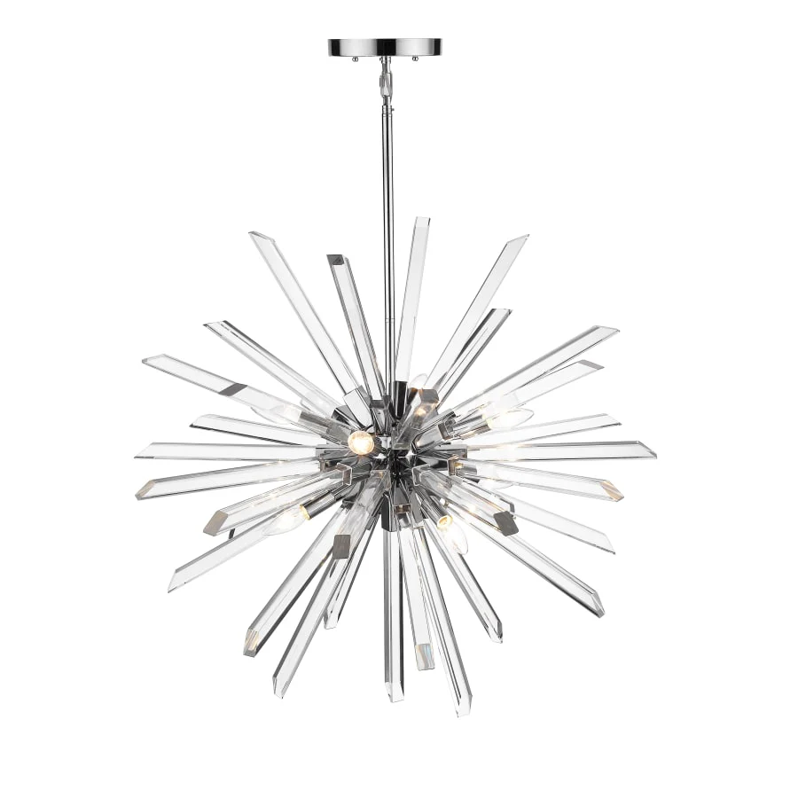 Z-Lite Burst 8 Light 33" Wide Crystal Globe Sputnik Chandelier - Image 3