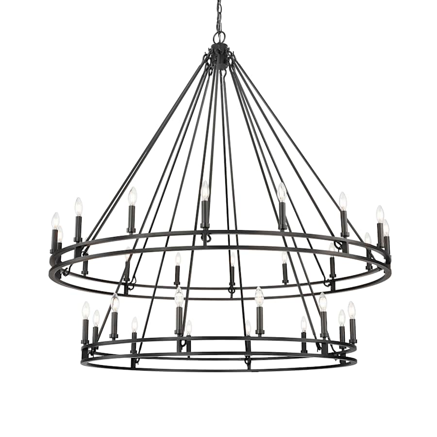Z-Lite Dennison 28 Light 60" Wide Taper Candle Style Chandelier - Image 1