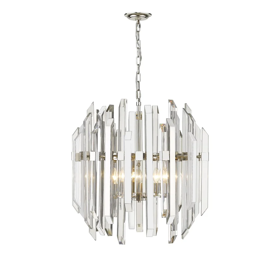 Z-Lite Bova 6 Light 26" Wide Crystal Chandelier - Image 3