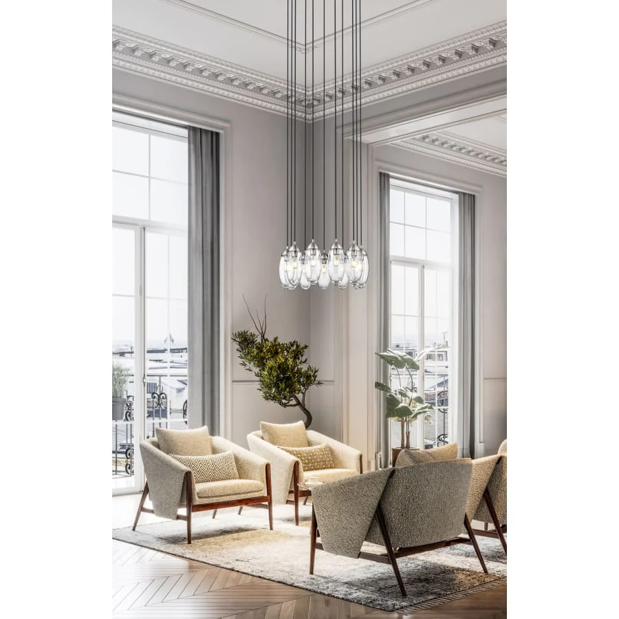 Z-Lite Arden 11 Light 24" Wide Suspension Multi Light Pendant - Image 3