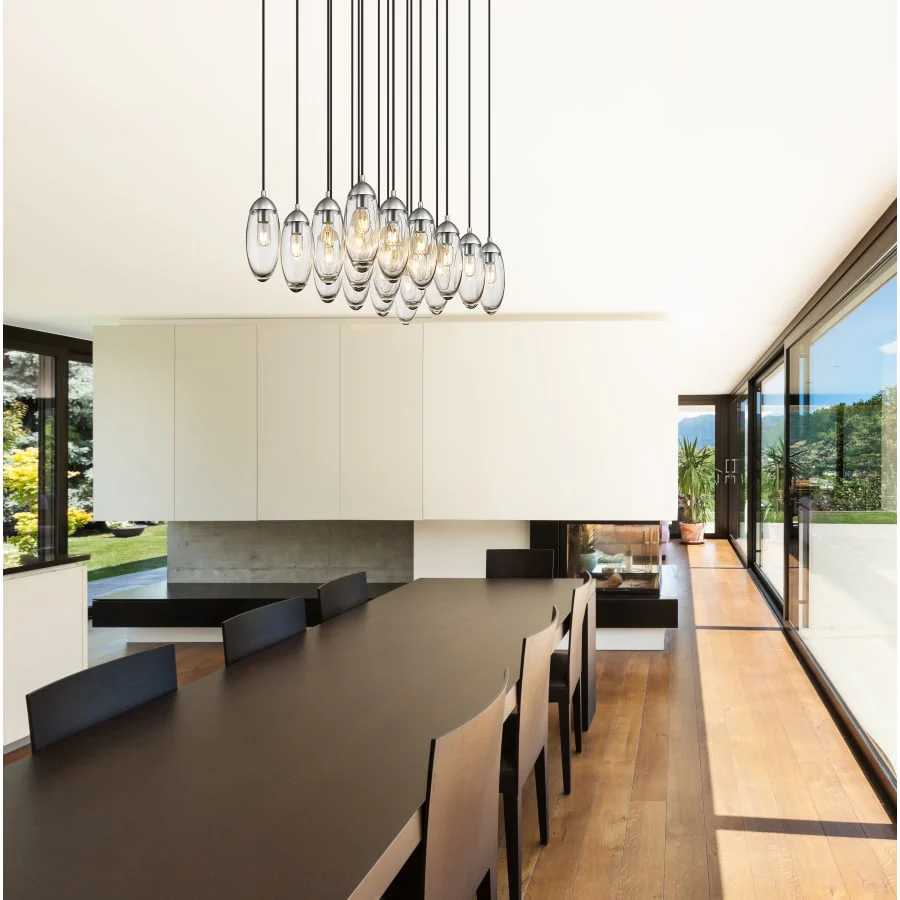 Z-Lite Arden 17 Light 42" Wide Suspension Linear Pendant - Image 3