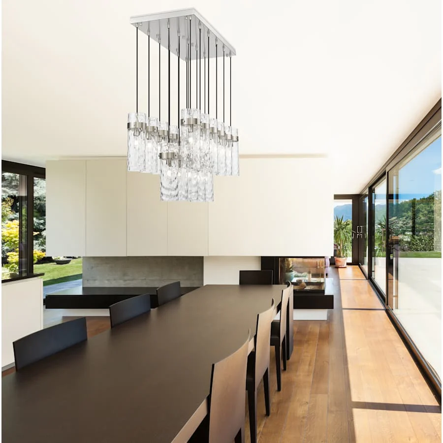 Z-Lite Fontaine 17 Light 44" Wide Linear Chandelier - Image 2