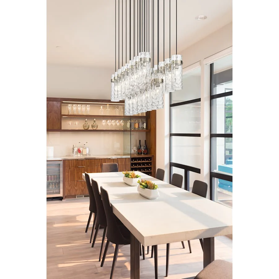 Z-Lite Fontaine 23 Light 55" Wide Linear Chandelier - Image 3