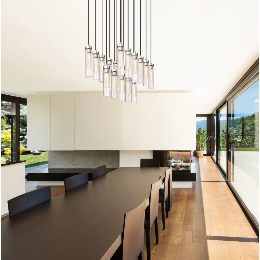 Z-Lite Beau 17 Light 42" Wide Suspension Linear Pendant - Image 3