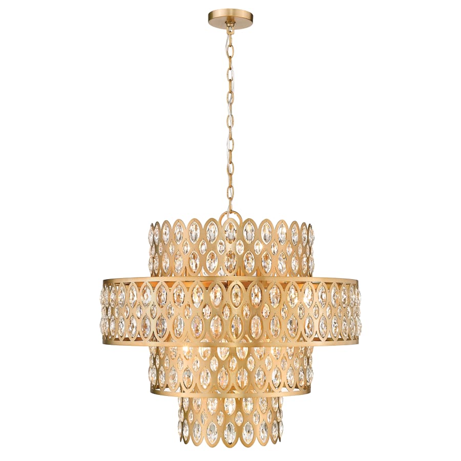 Z-Lite Dealey 13 Light 26" Wide Crystal Waterfall Chandelier - Image 2