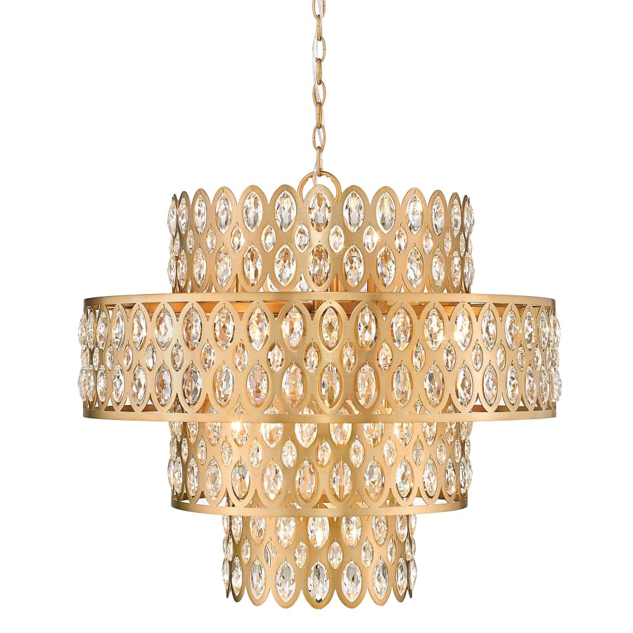 Z-Lite Dealey 13 Light 26" Wide Crystal Waterfall Chandelier - Image 1