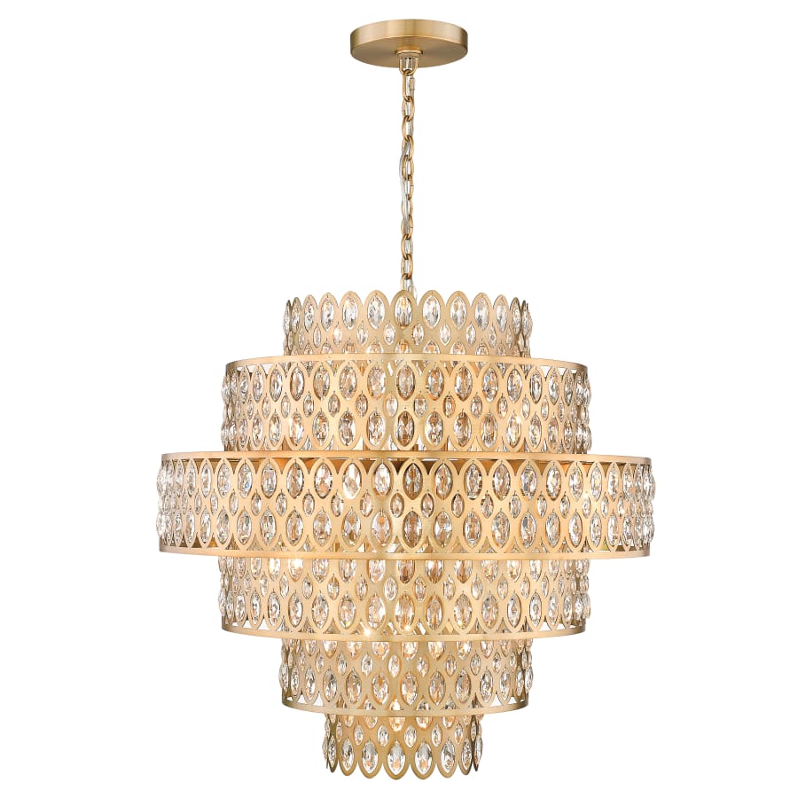 Z-Lite Dealey 17 Light 33" Wide Crystal Waterfall Chandelier - Image 2