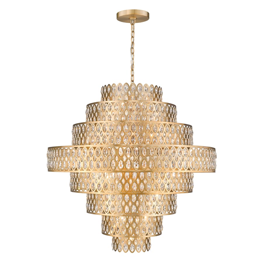 Z-Lite Dealey 25 Light 45" Wide Crystal Waterfall Chandelier - Image 2