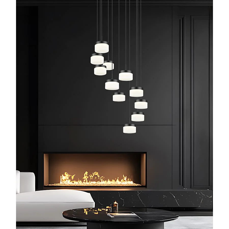 Z-Lite Renaud 28" Wide LED Multi Light Pendant - Image 2