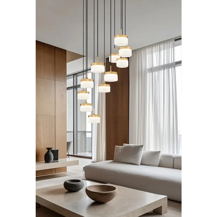 Z-Lite Renaud 28" Wide LED Multi Light Pendant - Image 3