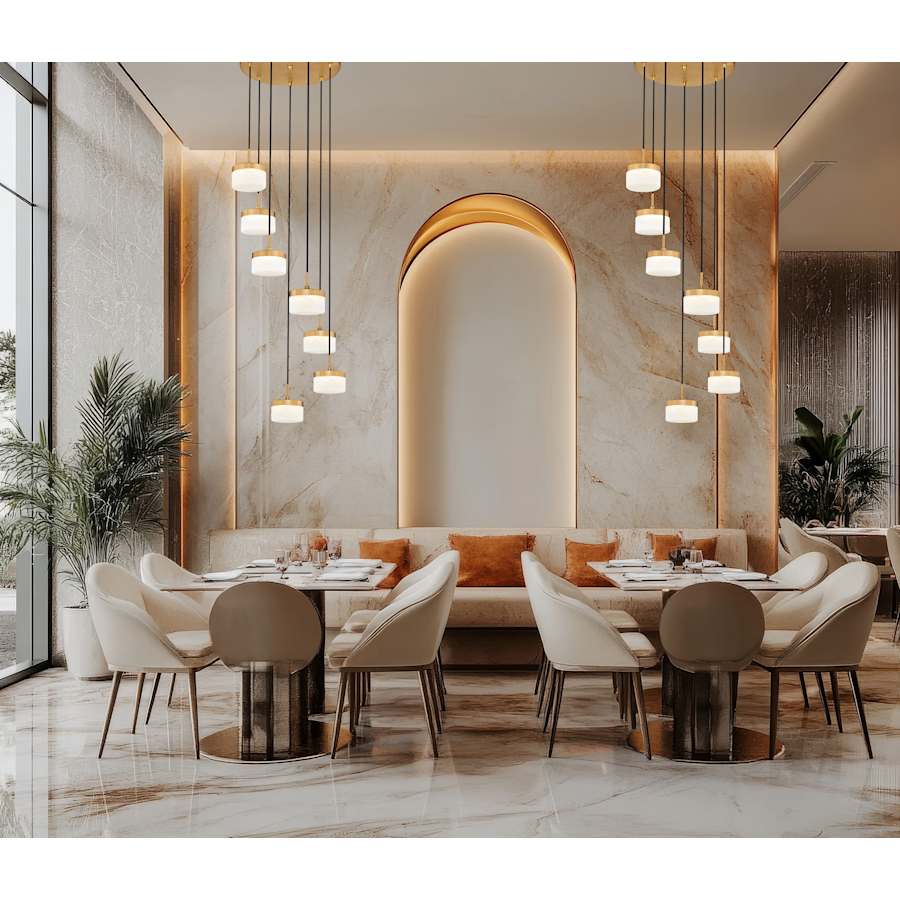Z-Lite Renaud 21" Wide LED Multi Light Pendant - Image 3