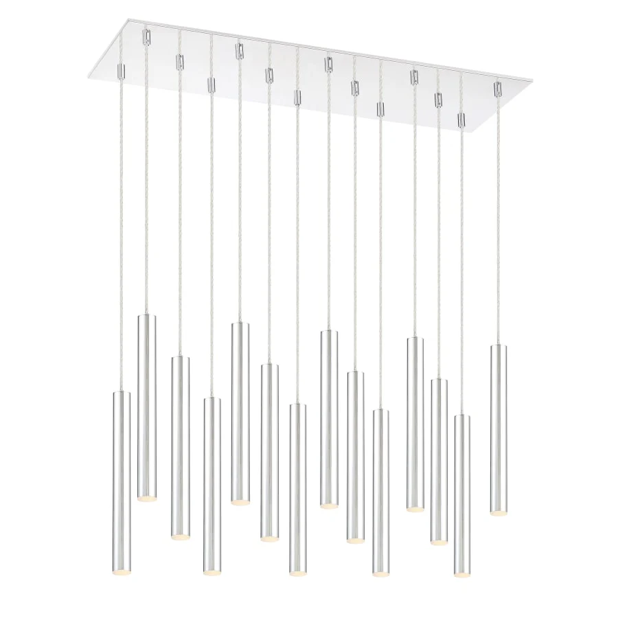Z-Lite Forest 14 Light 32" Wide LED Linear Pendant with 12" Pendants - Image 3