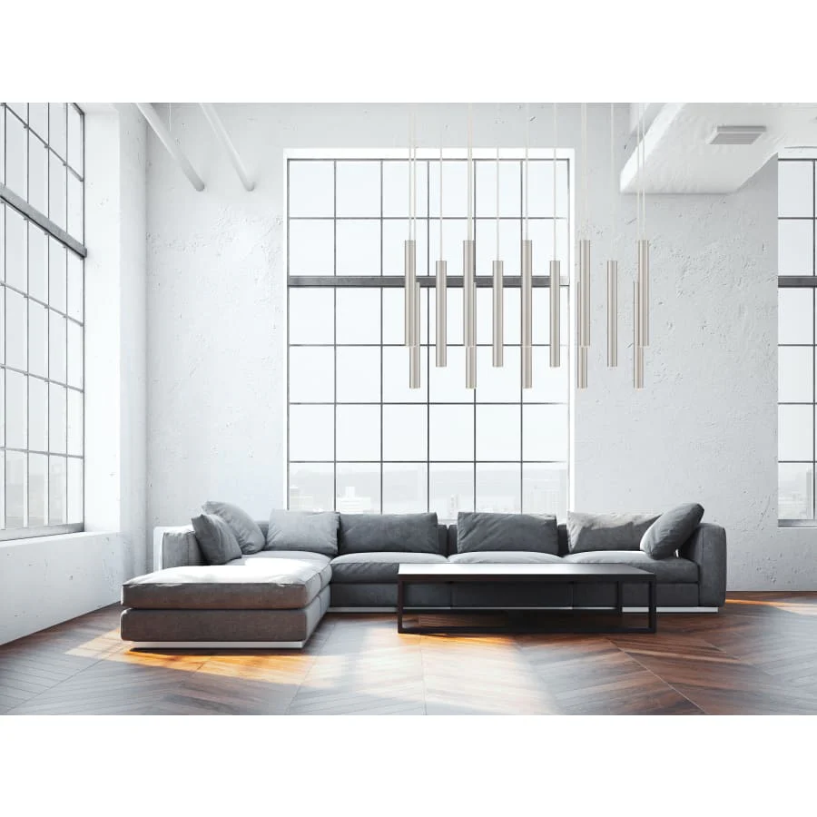 Z-Lite Forest 14 Light 32" Wide LED Linear Pendant with 24" Pendants - Image 2