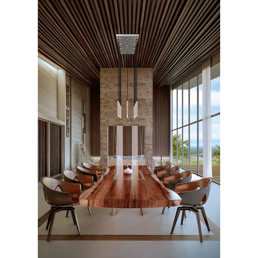 Z-Lite Forest 54" Wide Linear Chandelier - Image 3