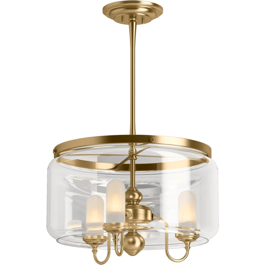 Kohler Lighting Artifacts 22" Wide 3 Light Chandelier - Image 3